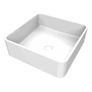 WAS101552-Arcqua-Case-opbouw-waskom-vierkant-37x37-glans-wit-persp Arcqua Case opbouw waskom vierkant 37 x 37 glans wit