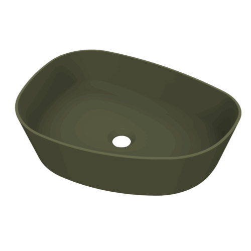 WAS398844-Arcqua-Rocker-opbouw-waskom-organisch-l-50x37-mat-groen-persp Arcqua Rocker opbouw waskom organisch l 50 x 37 mat groen